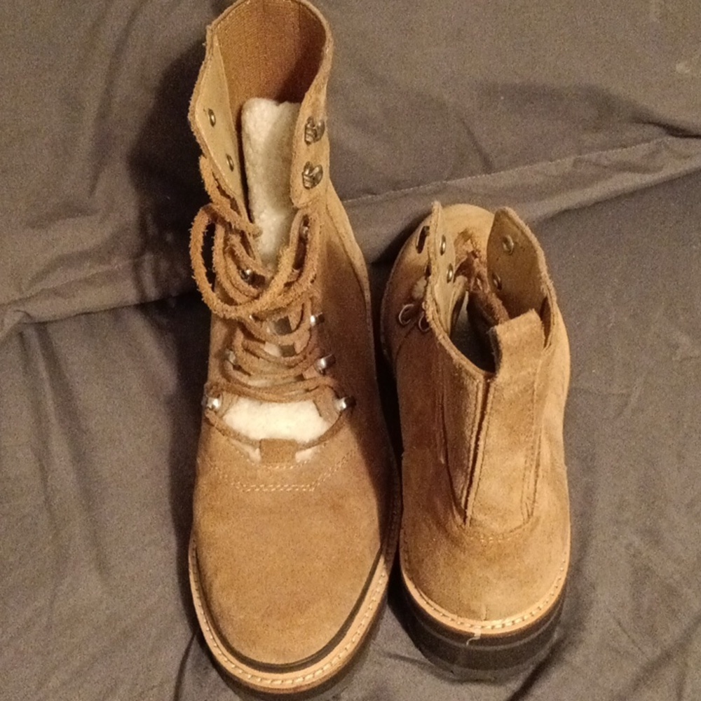 Marc Fisher Tan Ankle Boots